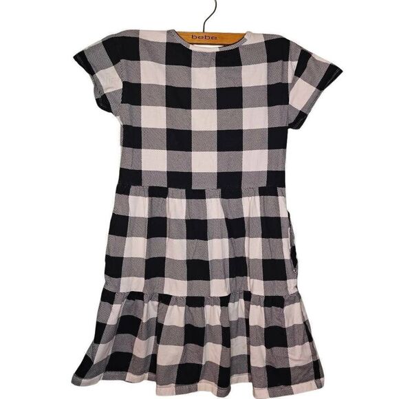 Old Navy Girls Cottagecore Ruffle Trim Plaid Midi Dress - Picture 3 of 7